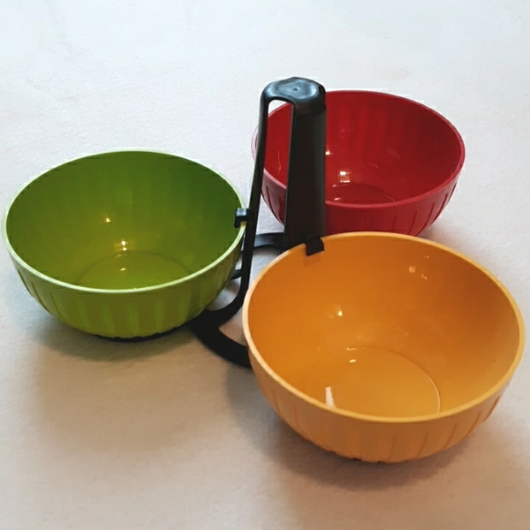 Arrow Plastic Other - Triple Dip Serving Bowls